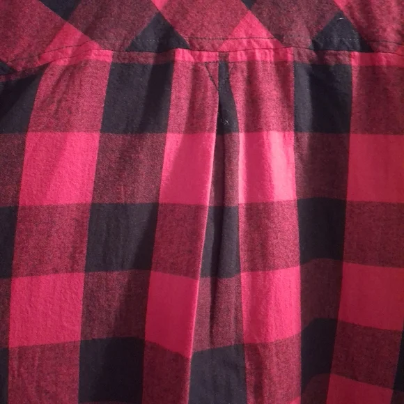 Time and Tru Blk/Red Buffalo Plaid Flannel-Size XXXL - Picture 5 of 6